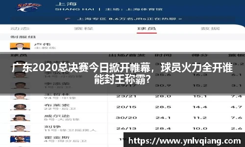 广东2020总决赛今日掀开帷幕，球员火力全开谁能封王称霸？